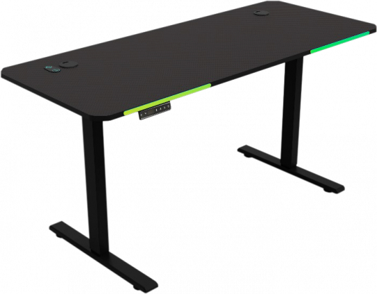Купить Стол компьютерный GT Racer T-S 1438 (140x60x73-118) Black - Фото 1 Стол компьютерный GT Racer T-S 1438 (140x60x73-118) Black - Фото 1