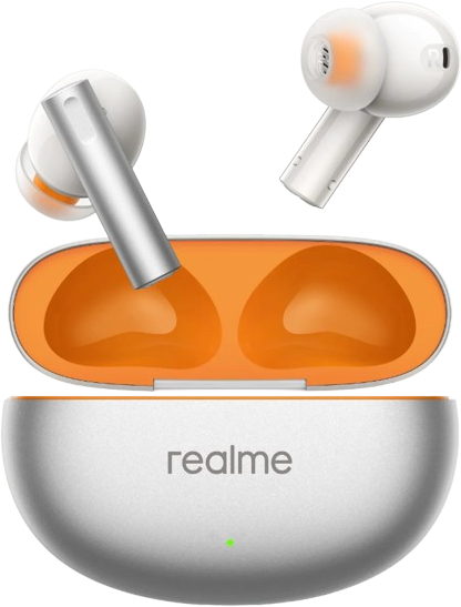 Наушники вкладыши беспроводные TWS realme Buds Air 6 (RMA2402) Flame Silver - Фото 1