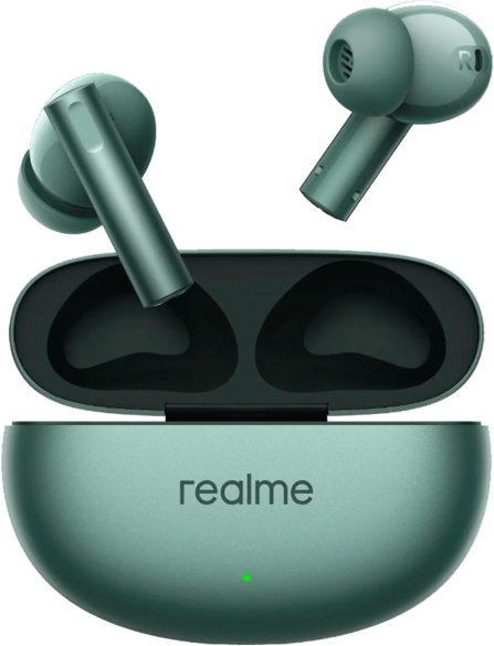 Наушники вкладыши беспроводные TWS realme Buds Air 6 (RMA2402) Forest Green - Фото 1