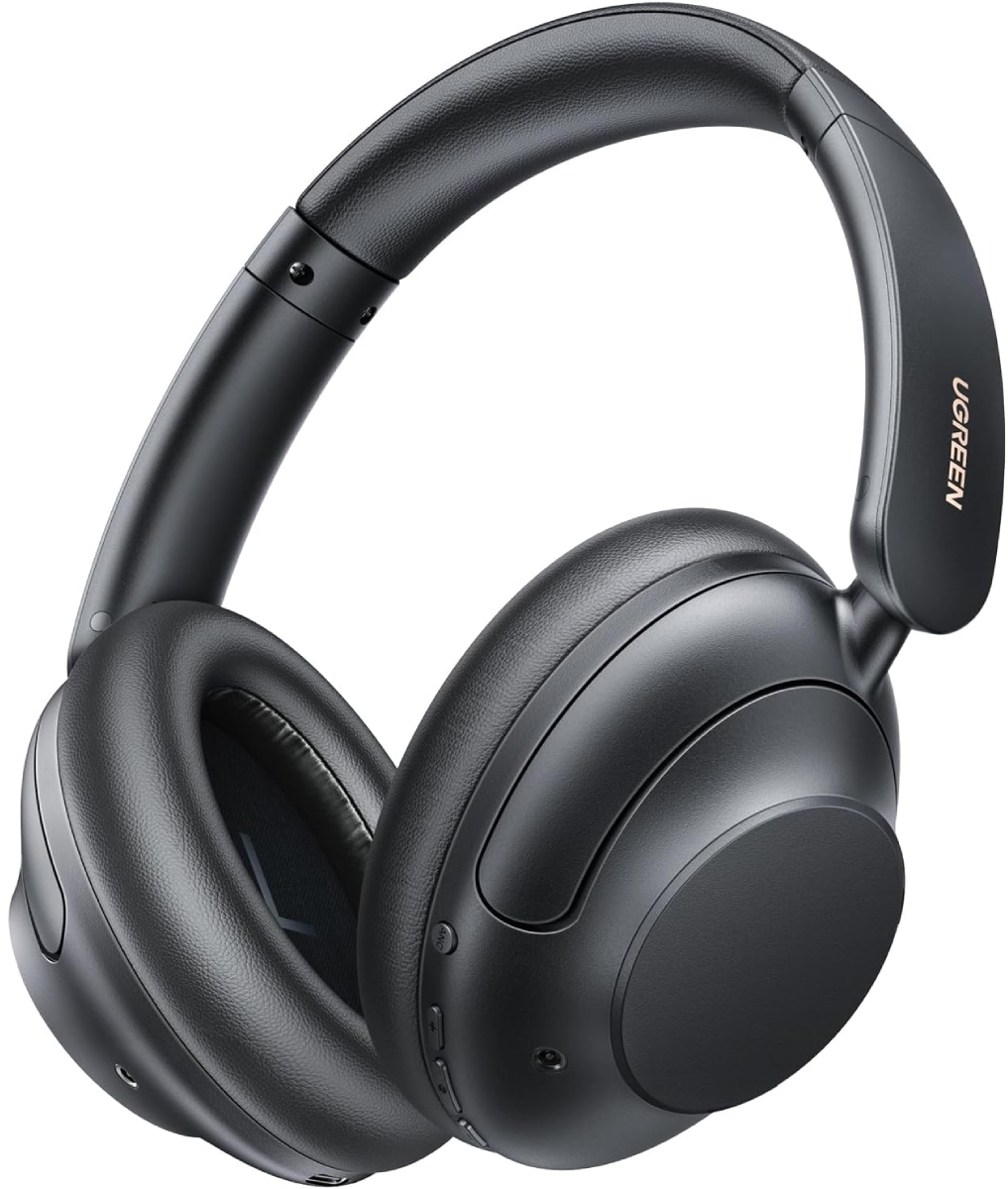 Наушники накладные беспроводные UGREEN HP202 HiTune Max5 Hybrid ANC Black (25255) - Фото 1