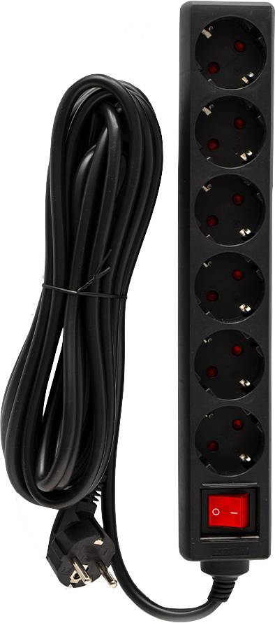 Сетевой фильтр Ultra SSB6-1.8 V2 Черный - Фото 1