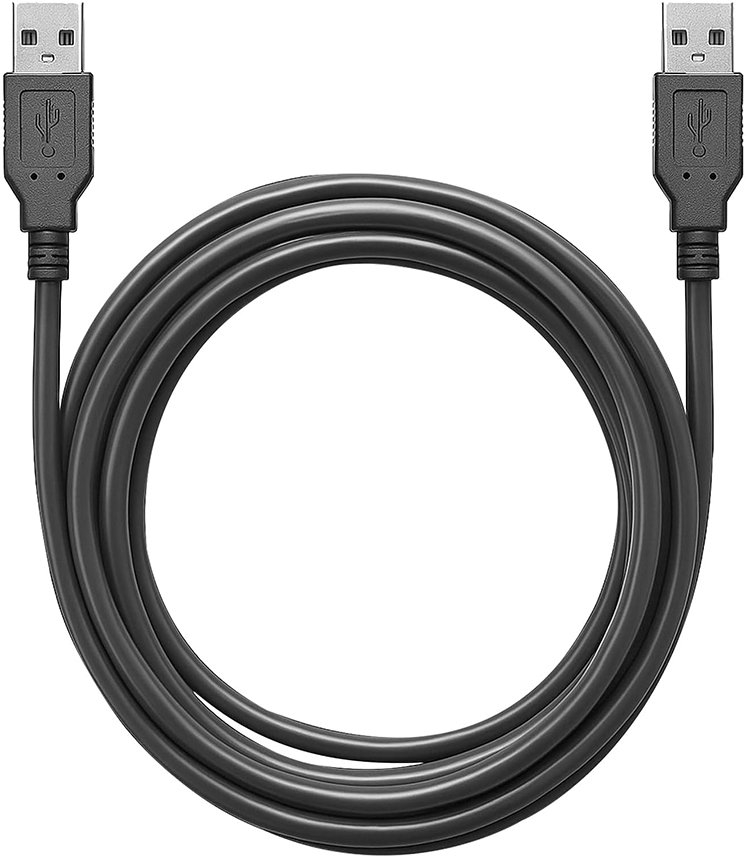 Кабель USB type A - USB type A Colorway USB-А - USB-А (PVC) 1m (CW-CBUU071-BK) - Фото 1