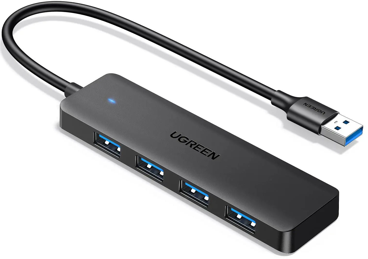 Хаб USB UGREEN CM219 USB 3.0 to 4xUSB 3.0 Black (25851) - Фото 1