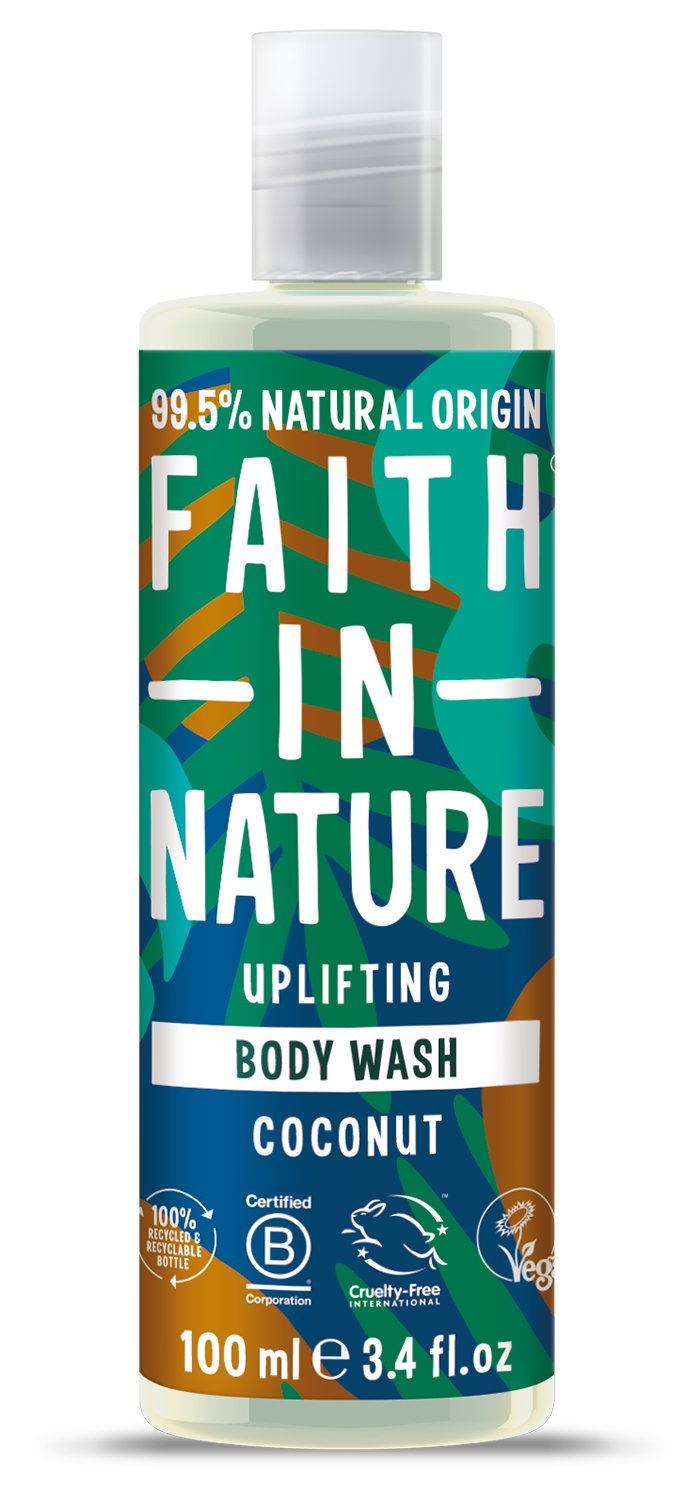 Гель для душа Faith In Nature Натуральный с кокосом 100 мл (6.75350) - Фото 1
