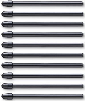 Набор наконечников для пера для графического планшета Wacom для Intuos PRO New черные, 10 шт. (ACK22211) - Фото 1