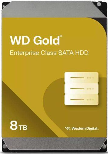 Жорсткий диск внутрішній Western Digital SATA 8.0TB Gold 7200rpm 256MB (WD8005FRYZ) - Фото 1