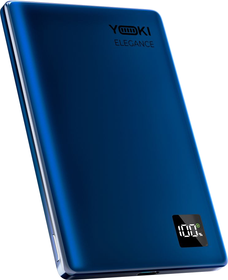 Батарея мобільна YOKI Magnetic Elegance 15W 5000 mAh (YK-MPE515 Deep Blue) - Фото 1