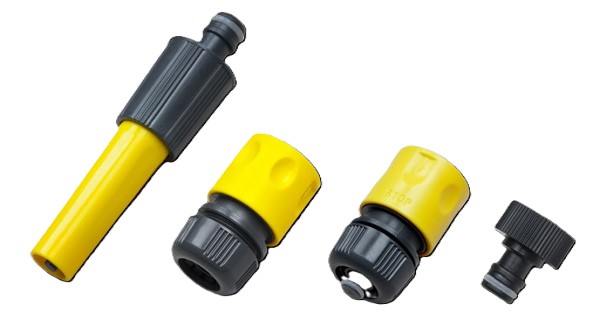 Соединитель для шланга BRADAS 1/2" - желтый, Regen Meister (RM9304) - Фото 1