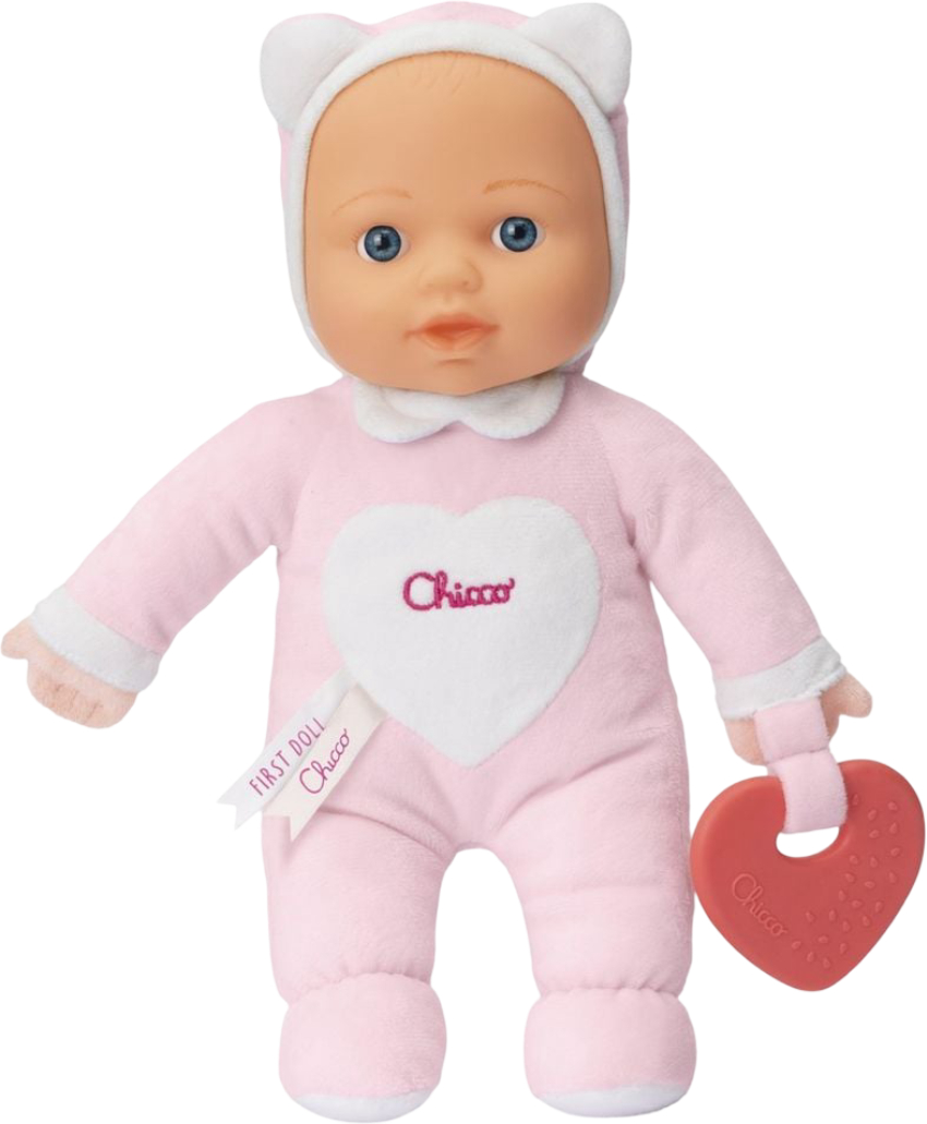Купить Пупс классический Chicco Моя первая кукла розовая (12117.00) - Фото 1 Пупс классический Chicco Моя первая кукла розовая (12117.00) - Фото 1