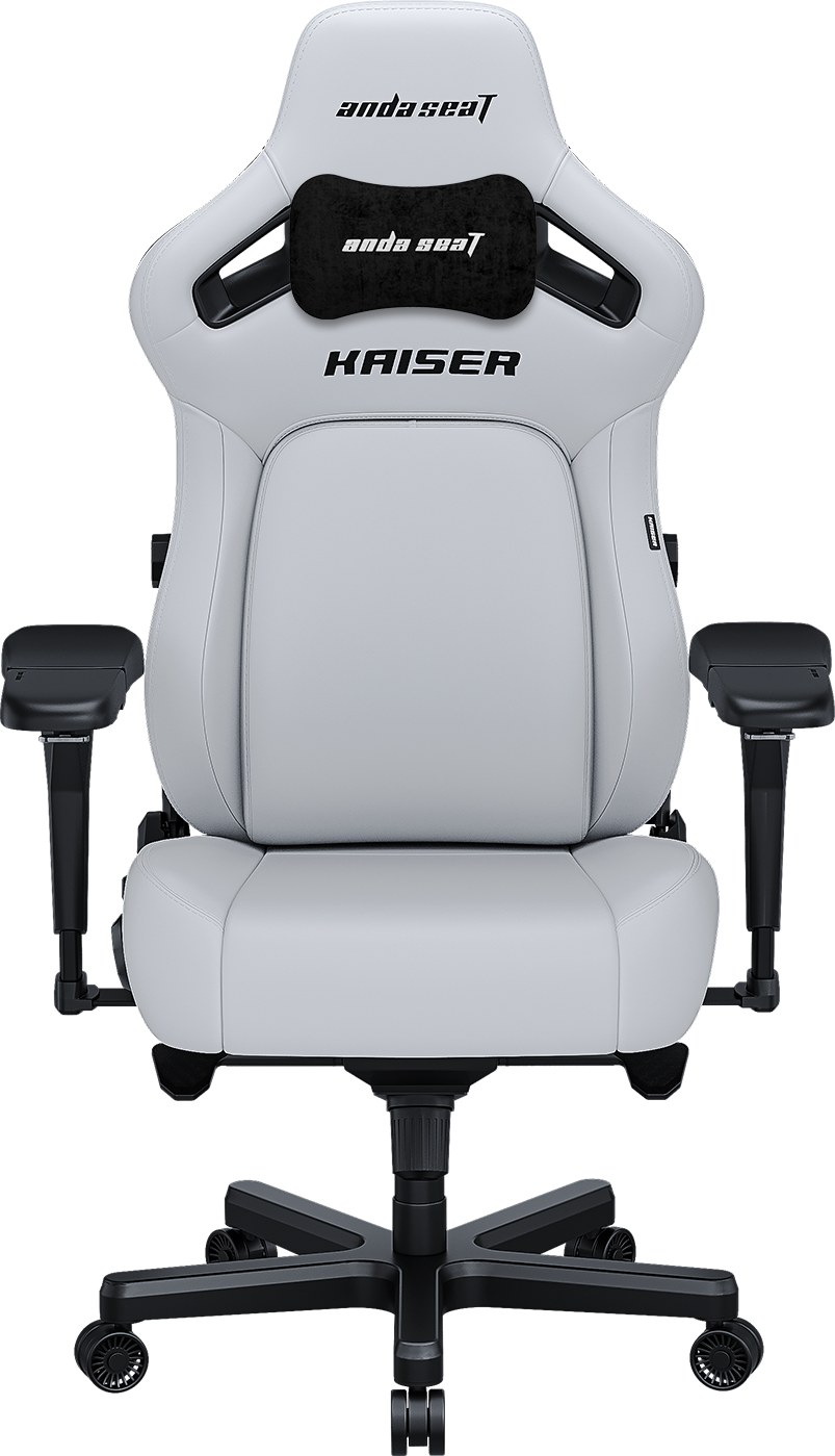 Крісло для геймерів Anda Seat Kaiser 4 Size L White Premium PVC (AD12YDDC-L-20-W-PV/C) - Фото 1