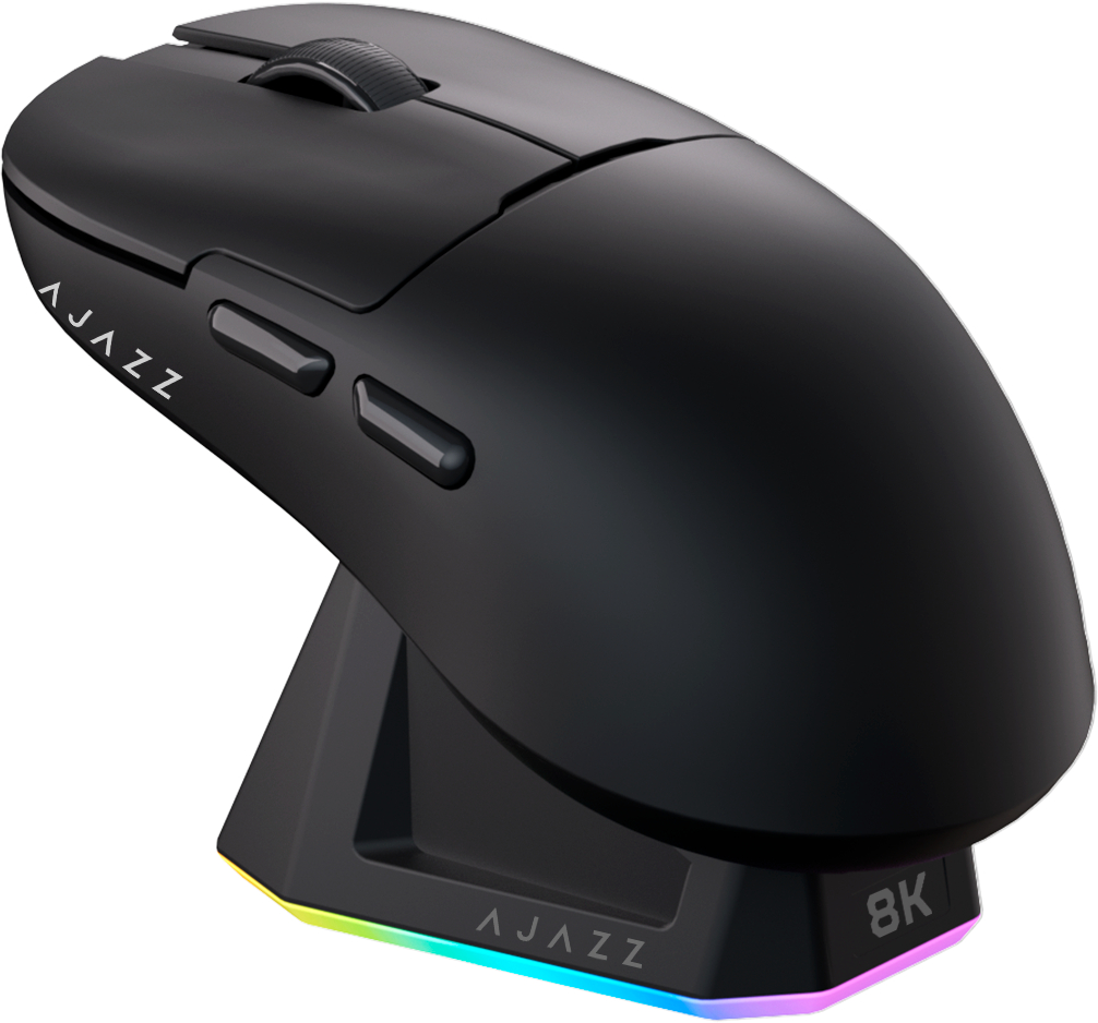 Миша бездротова ігрова Ajazz AJ159PRO -3 Mod-Black-Pixart 3395-8K (AJ159-PRO-B) - Фото 1