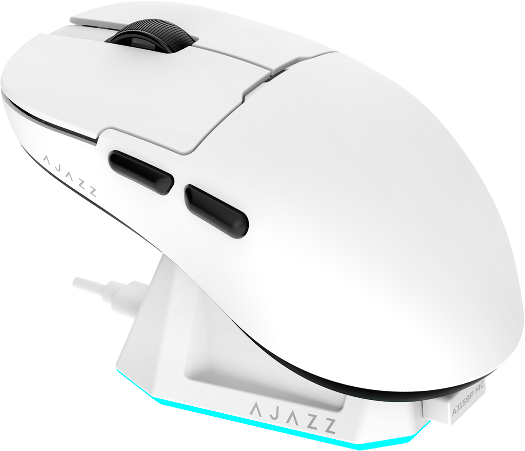 Мышь беспроводная игровая Ajazz AJ159P MC -3 Mod-White-Pixart 3311 (AJ159P-MC-W) - Фото 1