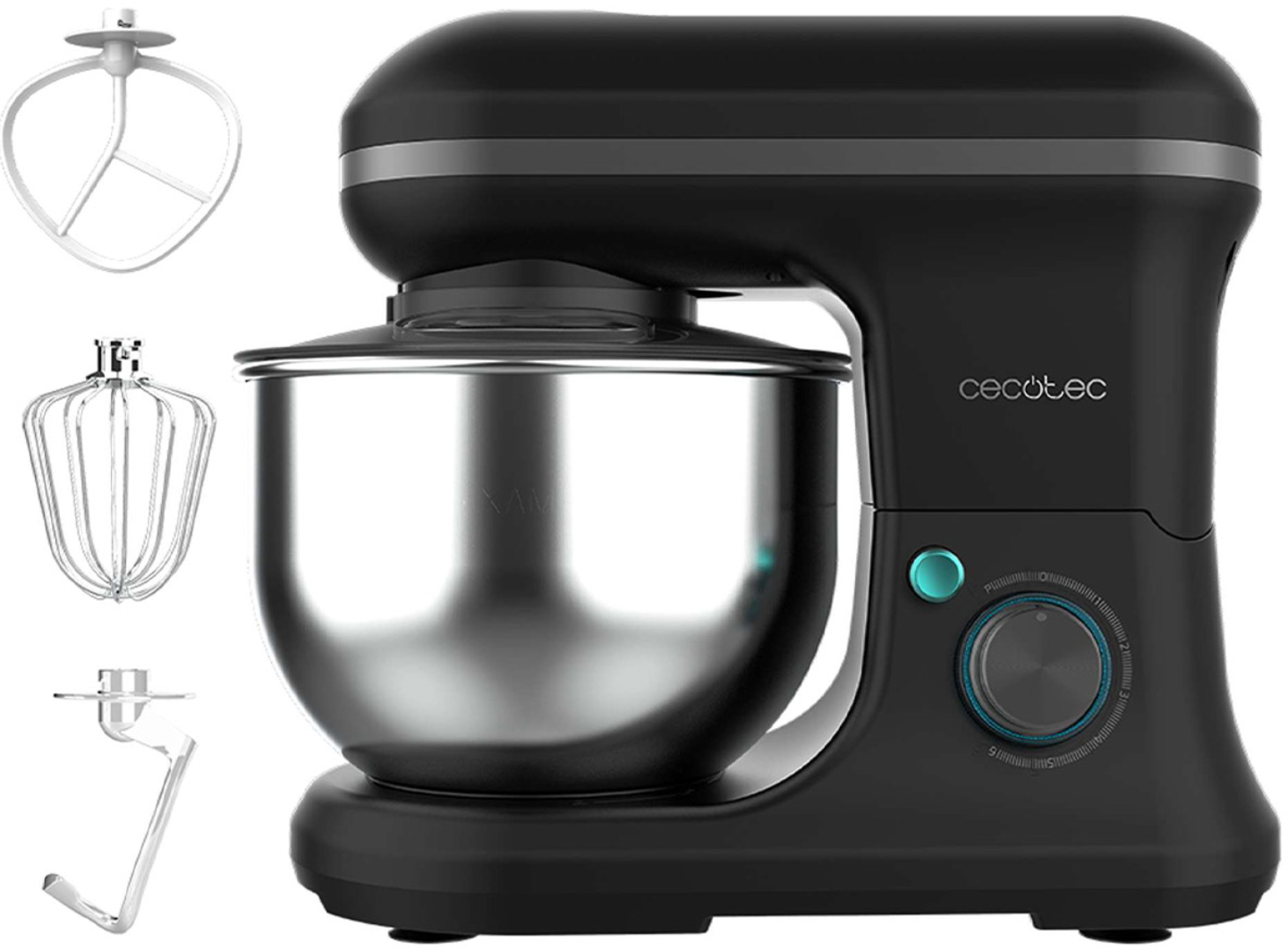 Планетарный миксер Cecotec Cecomixer Merengue 5L 1200 Black (CCTC-04380) - Фото 1