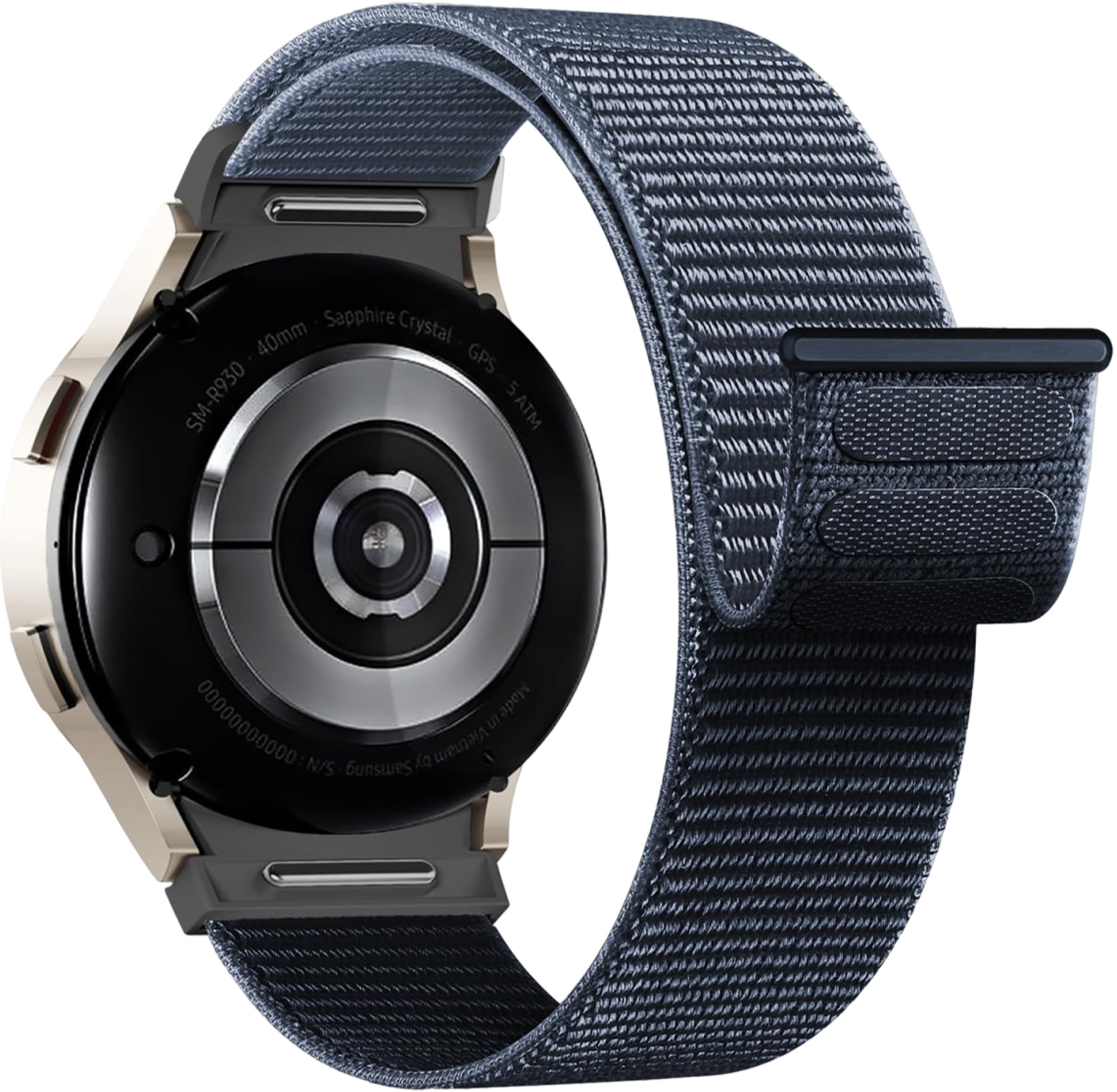 Ремешок для смарт-часов Armorstandart Nylon Band for Samsung Galaxy Watch 7 / FE / 6 / 6 Classic / 5 / 5 Pro / 4 / 4 Classic Storm Blue (ARM86848) - Фото 1