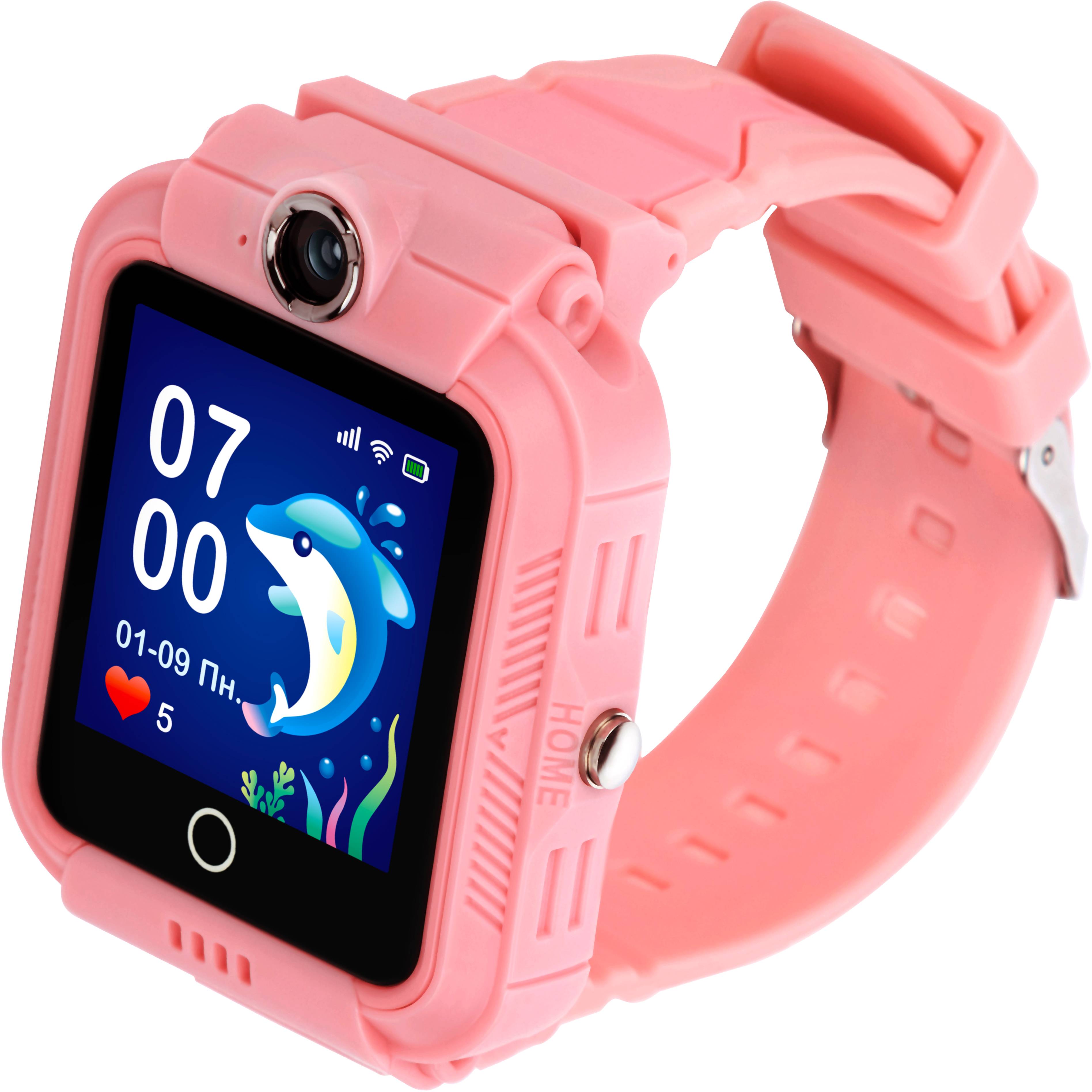 Детские часы Aura A400 4G Tracker/WIFI Pink (AUR-A400-P) - Фото 1