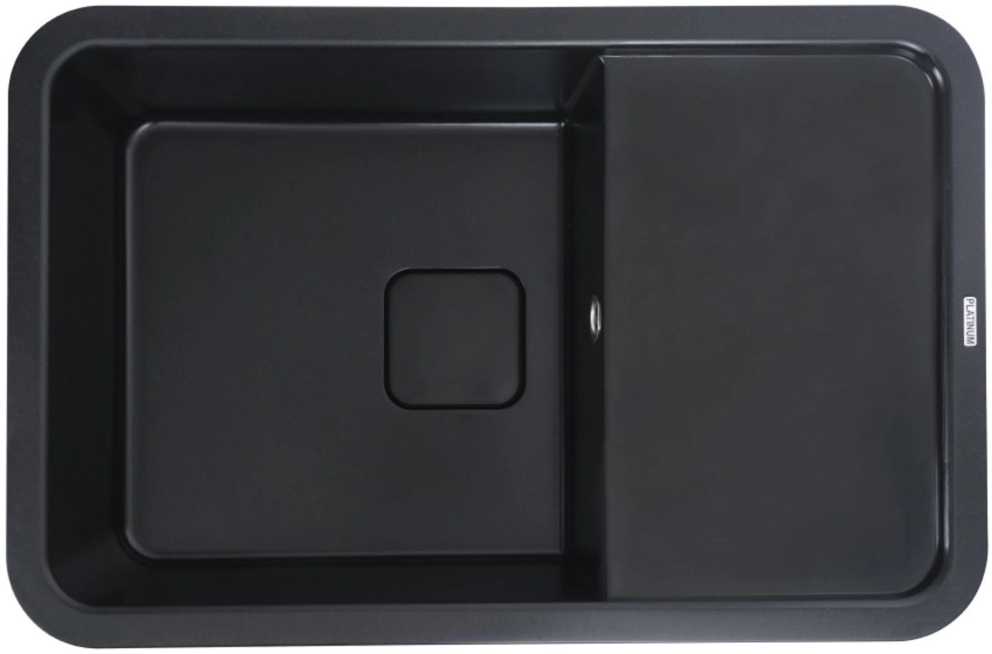 Мойка кухонная VALESO 7850 CUBE матовая Чорная - Фото 1