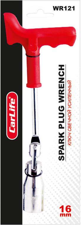 Ключ свечной CarLife с усиленной ручкой 16 мм (WR121) - Фото 1