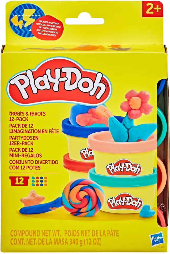 Расходники Hasbro Play-Doh Набор массы для лепки 12 баночек (G0519) - Фото 1