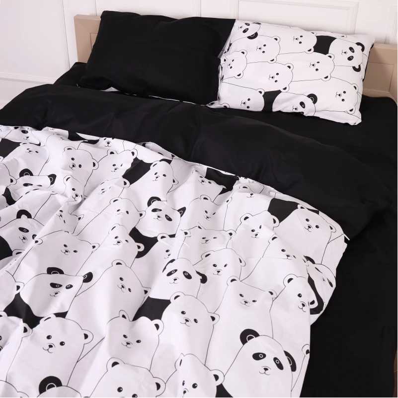 Комплект постільної білизни дитячий MirSon 110х140 см 17-4849 White bear Бязь (2200009583971) - Фото 1