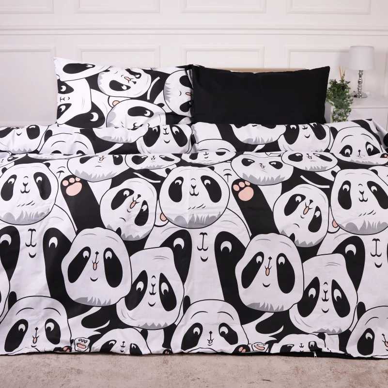 Комплект постільної білизни дитячий MirSon 110х140 см 17-4850 Panda Ranforce Elite (2200009584947) - Фото 1