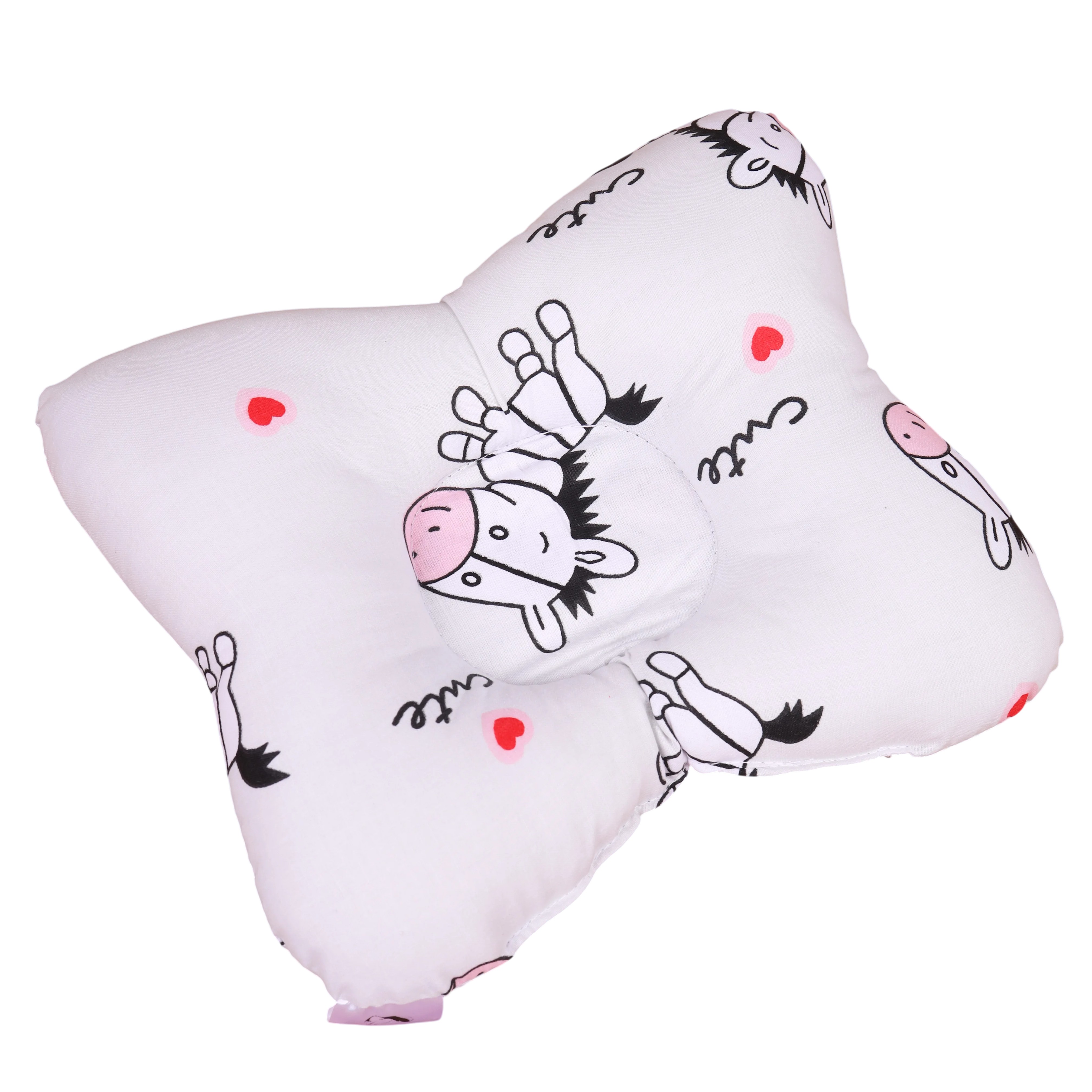 Подушка дитяча стандартна MirSon Метелик Kids Time 20-0040 Cute white zebra (2200009665998) - Фото 1