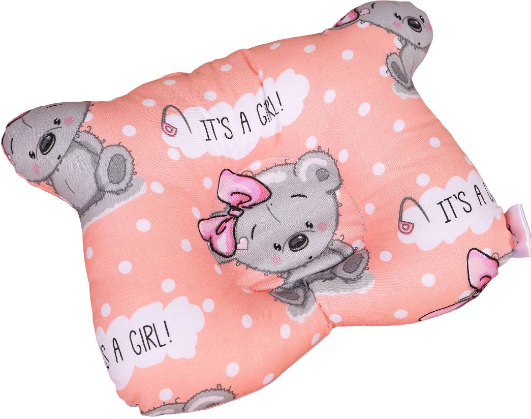 Подушка дитяча стандартна MirSon Ведмедик Kids Time 20-0028 Little girl Teddy (2200009664274) - Фото 1