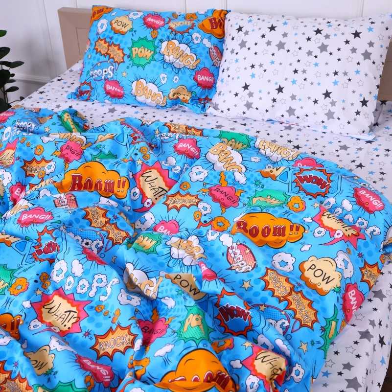 Комплект постільної білизни дитячий MirSon Бязь 17-0511 Bombs (2200003632958) - Фото 1