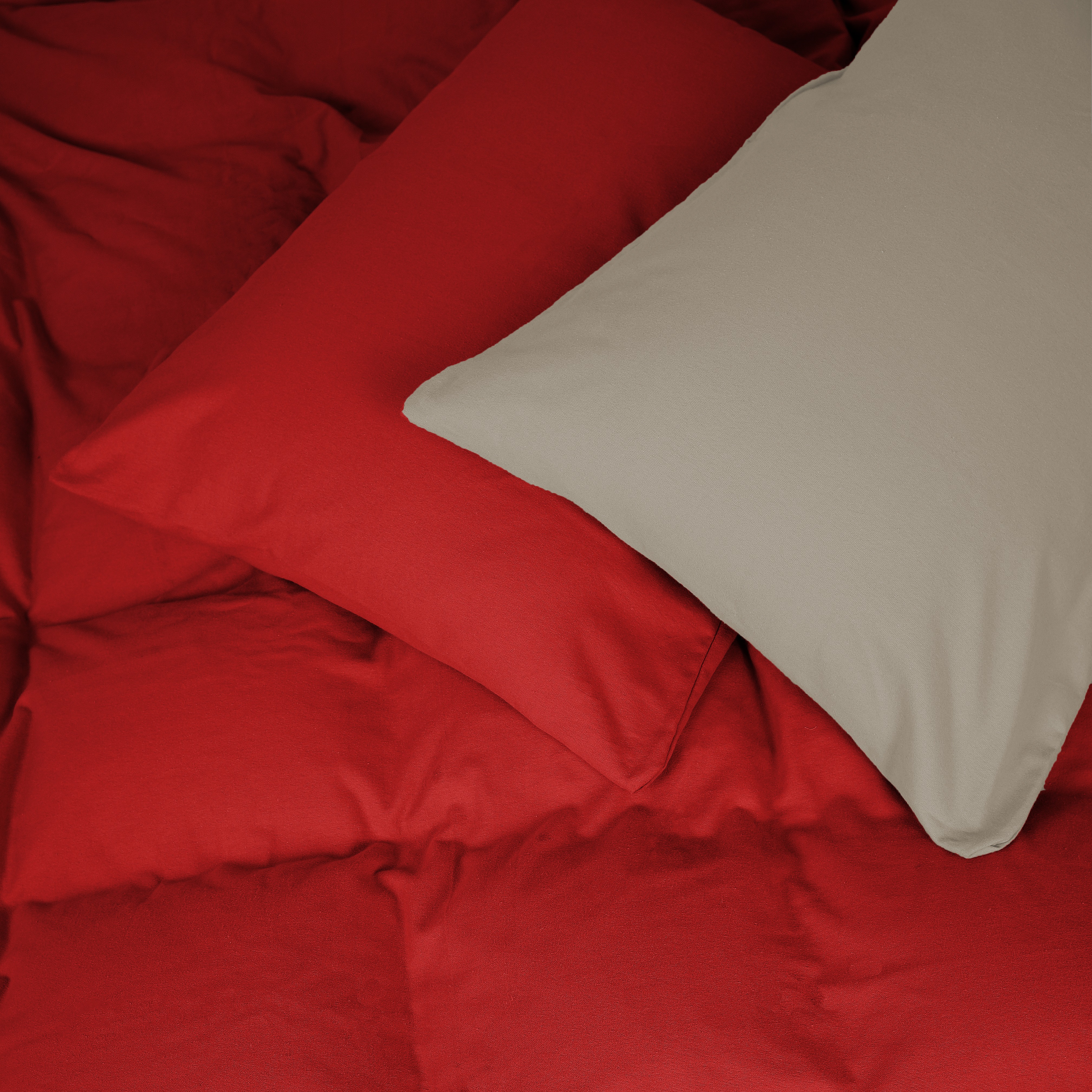 Наволочка MirSon Фланель 004-009 Cappuchino/Red 60х60 см (2200009659041) - Фото 1