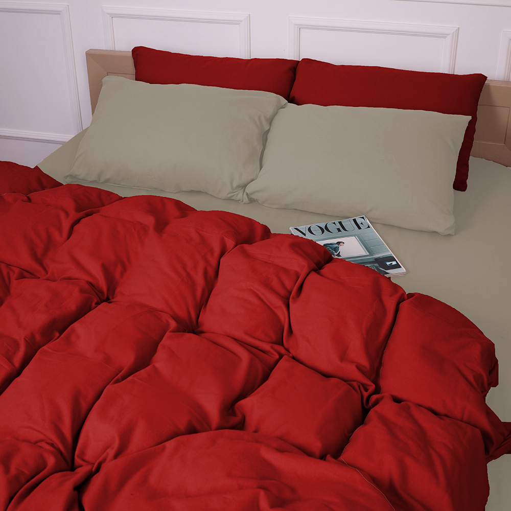 Купить Комплект постельного белья MirSon 004-009 Cappuchino/Red 2x143x210 см (2200009658976) - Фото 1 Комплект постельного белья MirSon 004-009 Cappuchino/Red 2x143x210 см (2200009658976) - Фото 1