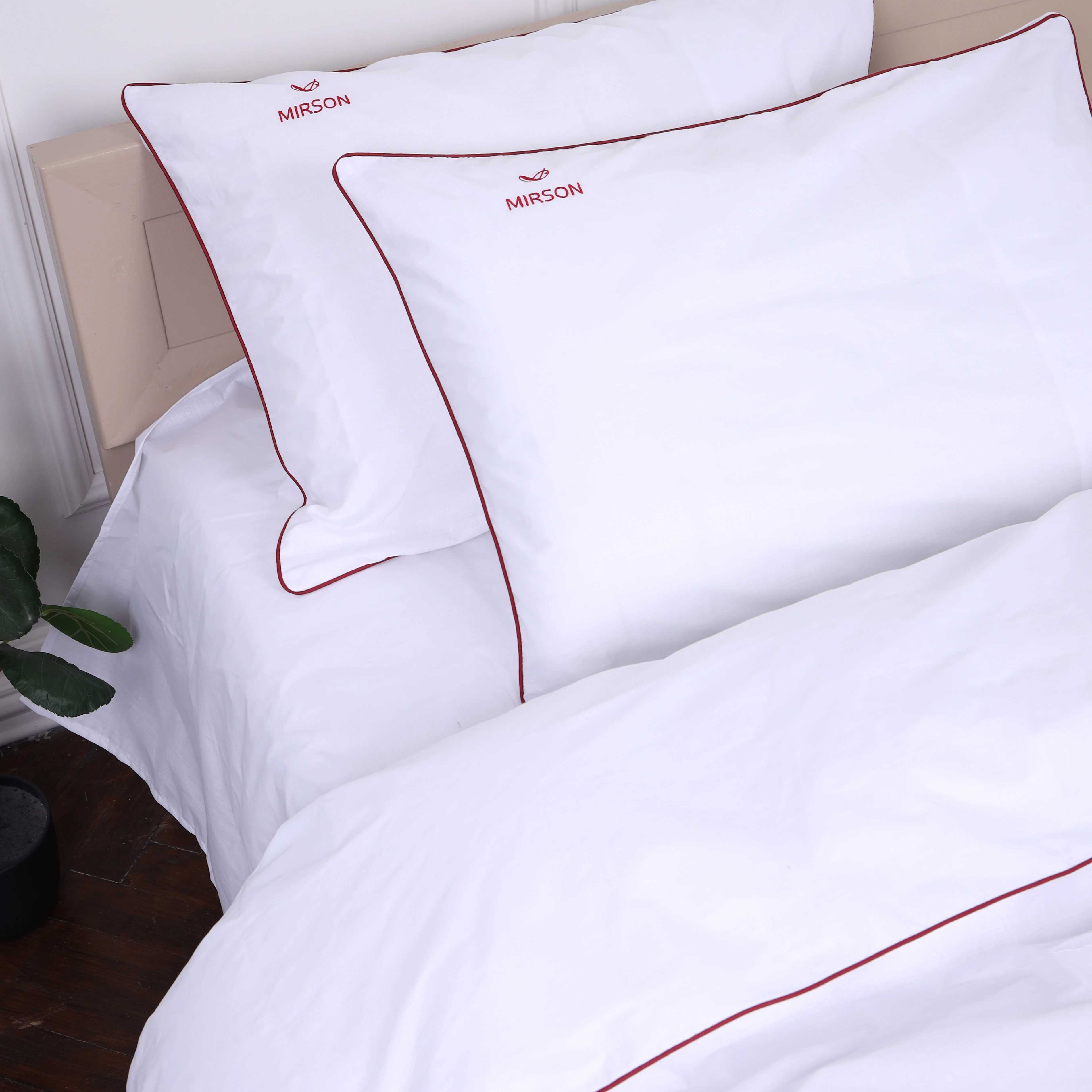 Комплект постельного белья детский MirSon Ranforce Elite Corner 11-2107 "White" 110х140 см (2200008400484) - Фото 1