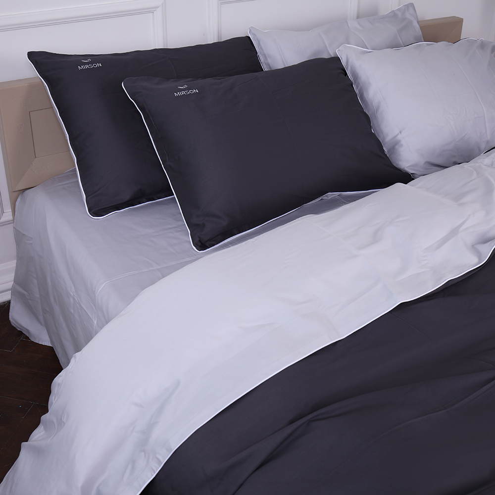 Купить Комплект постельного белья MirSon King Size Сатин 0251+0240 Smoke 220х240 (2200001169685) - Фото 1 Комплект постельного белья MirSon King Size Сатин 0251+0240 Smoke 220х240 (2200001169685) - Фото 1