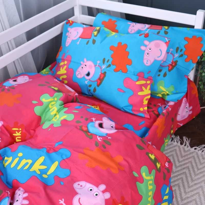 Комплект постельного белья детский MirSon Бязь 17-0507 Peppa (2200003623833) - Фото 1