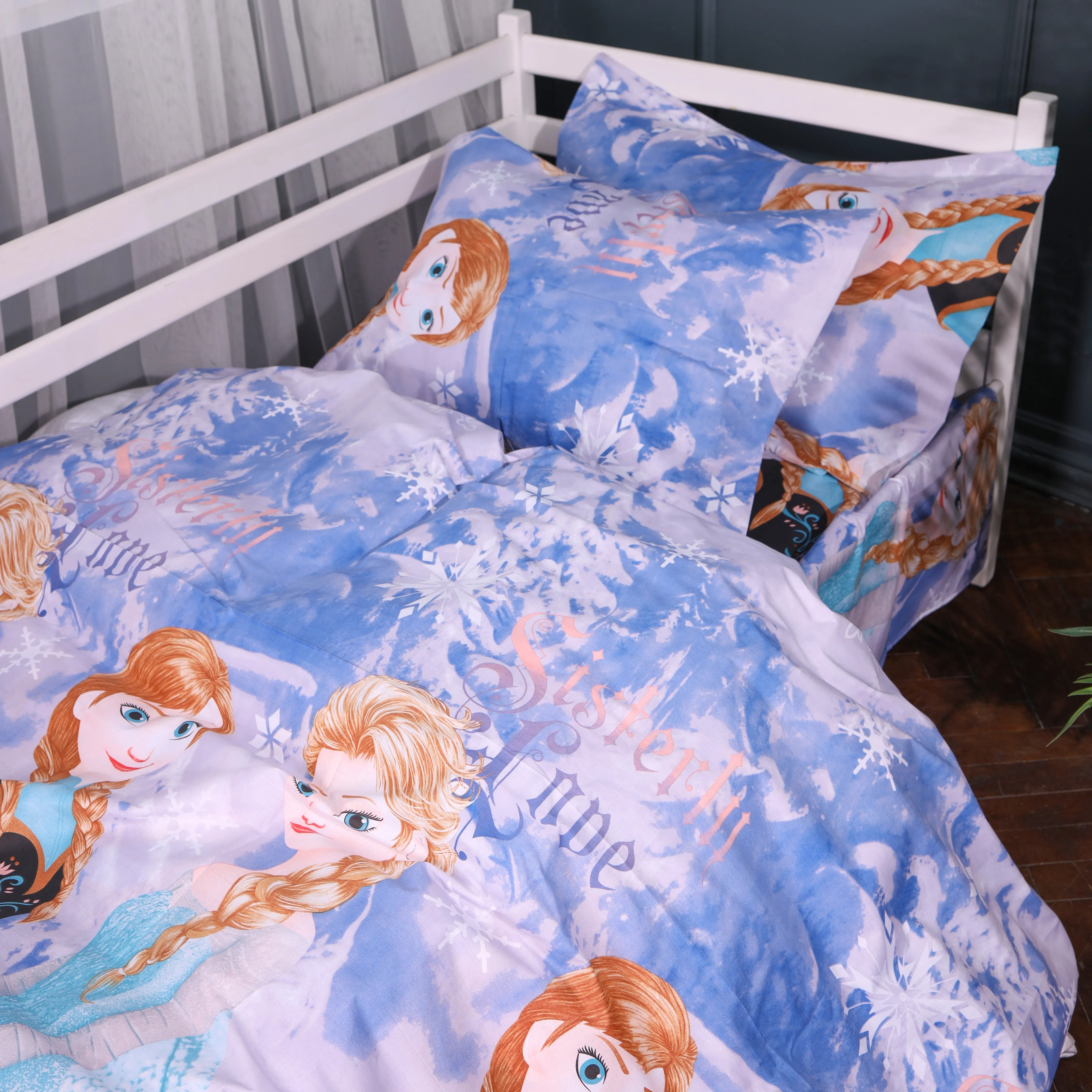 Комплект постільної білизни MirSon 143х210 см 17-0893 Frozen Elsa  and  Anna Бязь (2200012391341) - Фото 1
