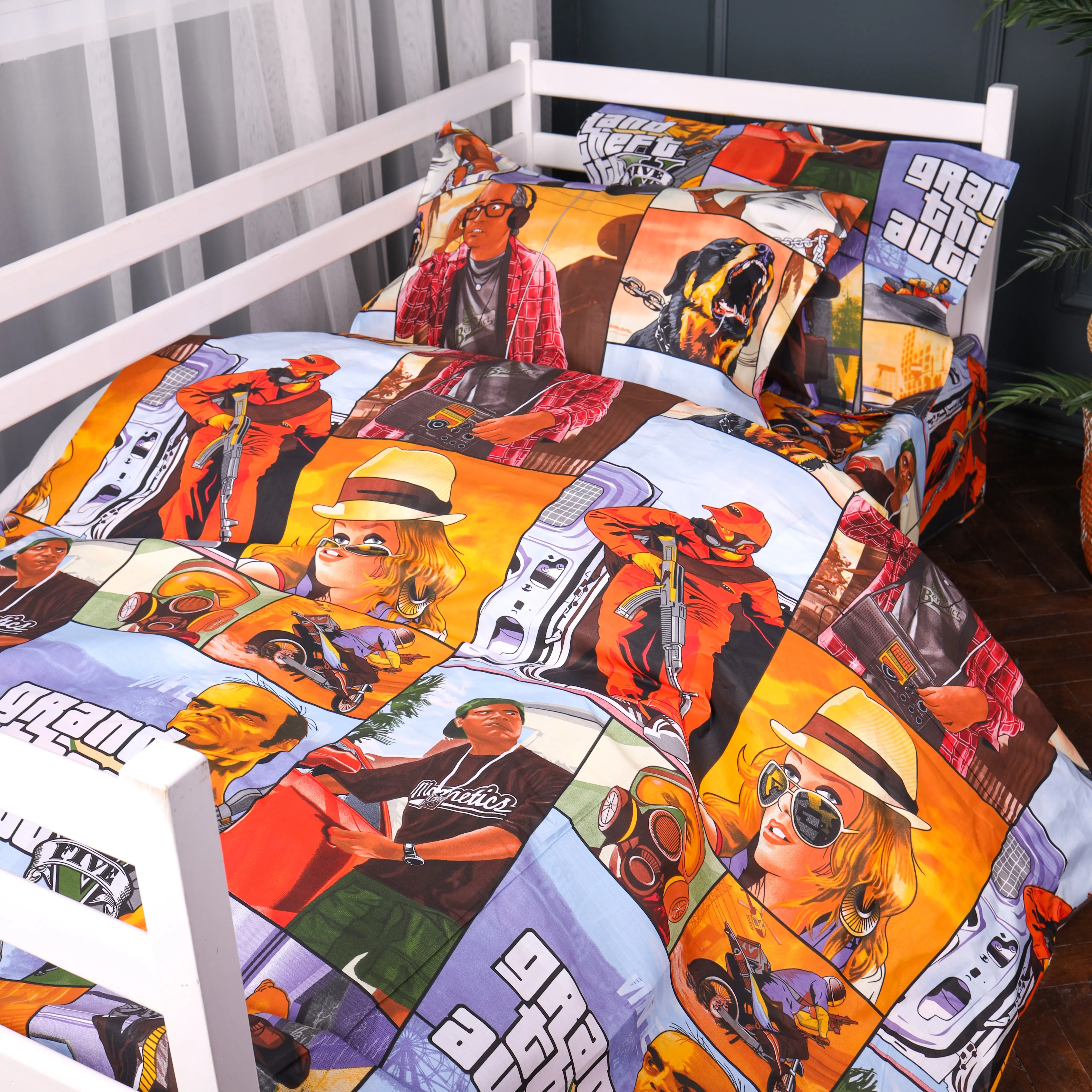 Купить Комплект постельного белья MirSon 143х210 см 17-0898 GTA City Ranforce Elite (2200012395592) - Фото 1 Комплект постельного белья MirSon 143х210 см 17-0898 GTA City Ranforce Elite (2200012395592) - Фото 1