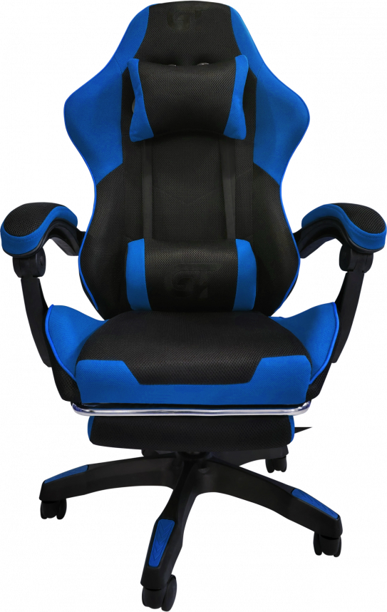 Крісло для геймерів GT Racer X-6032 Fabric Black/Blue - Фото 1