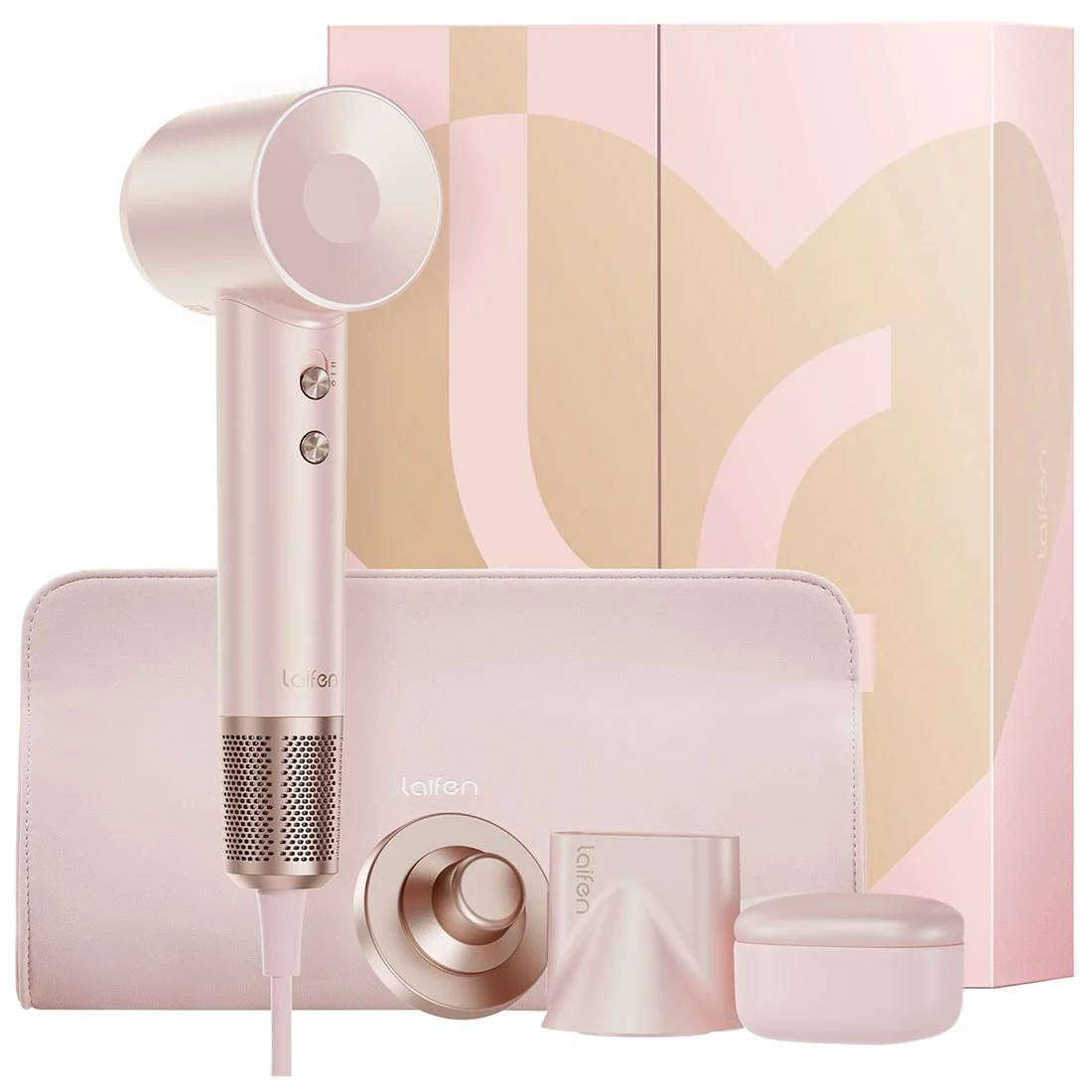 Фен Laifen Подарунковий набір Swift Premium Golden Pink (1HD50-G-EU-PP-004) - Фото 1