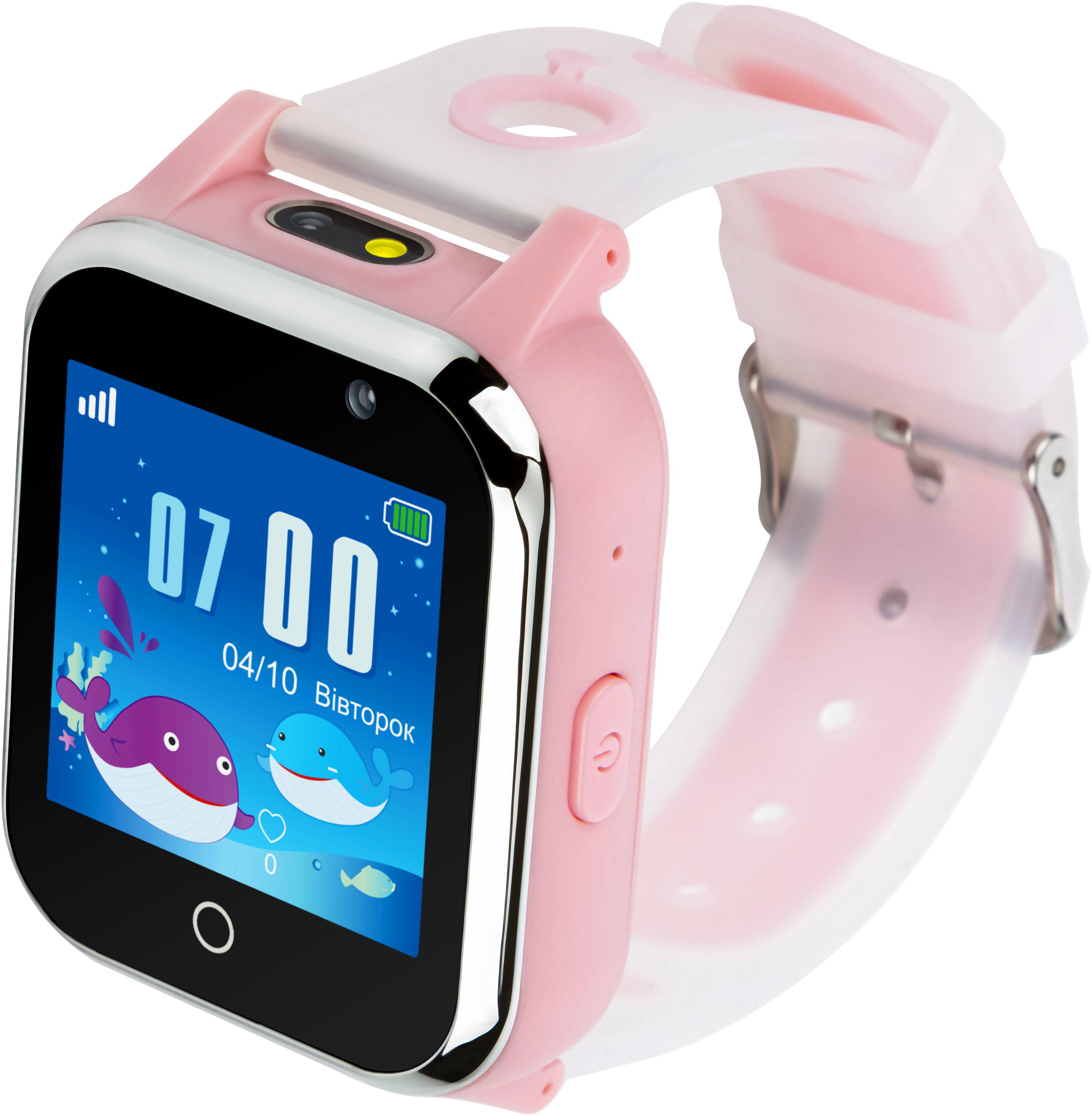 Детские часы Aura A100 Tracker/WIFI Pink (AUR-A100-P) - Фото 1