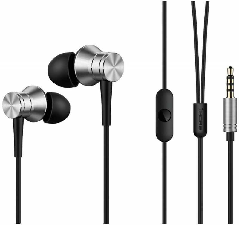 Наушники вкладыши 1MORE E1009 Piston Fit Mic Silver - Фото 1