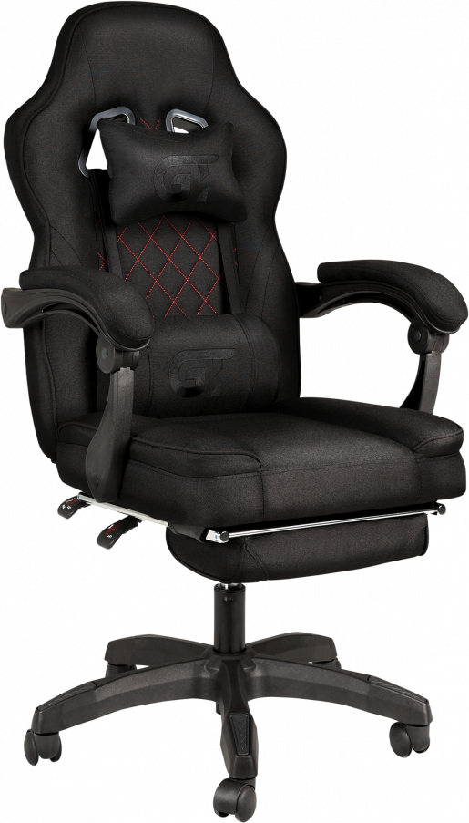 Крісло для геймерів GT Racer X-6028 Fabric Black - Фото 1