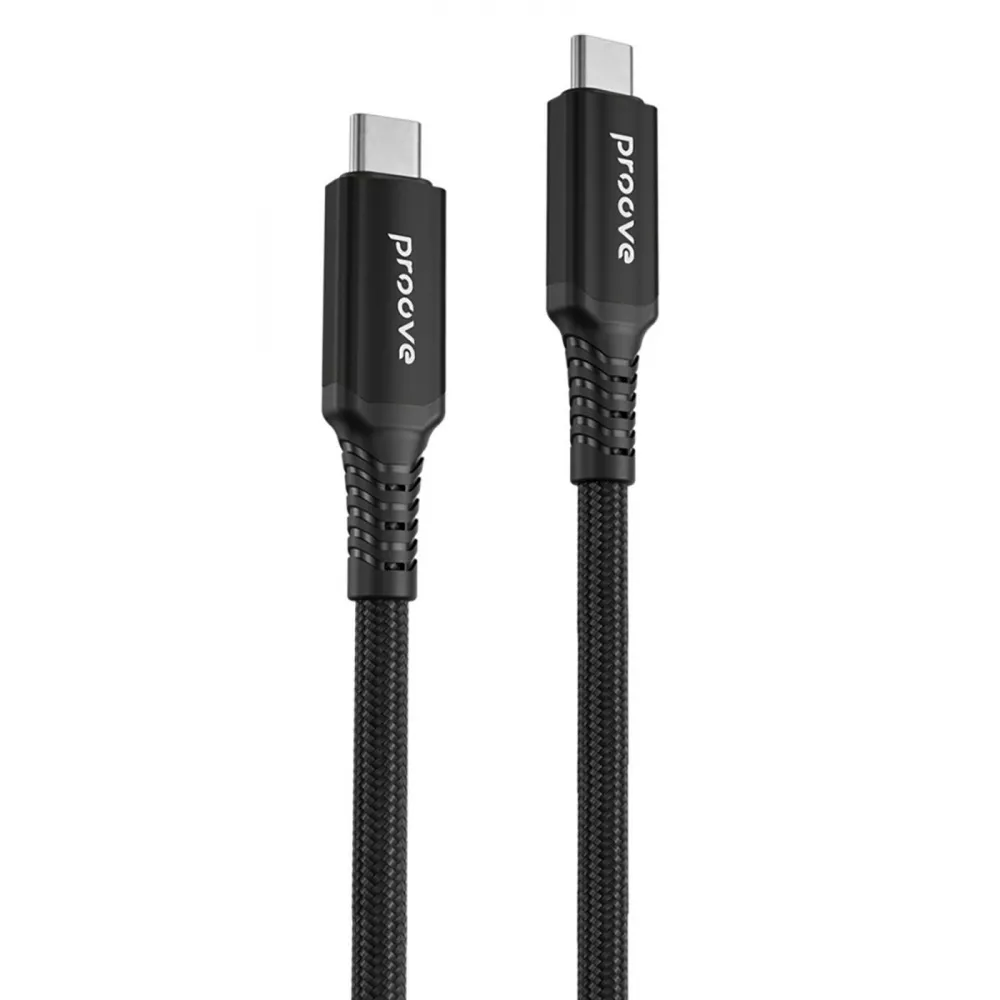 Кабель синхронизации данных Proove Speed Line Type-C to Type С 240W USB 4.0 1m Black (CCSL60002201) - Фото 1