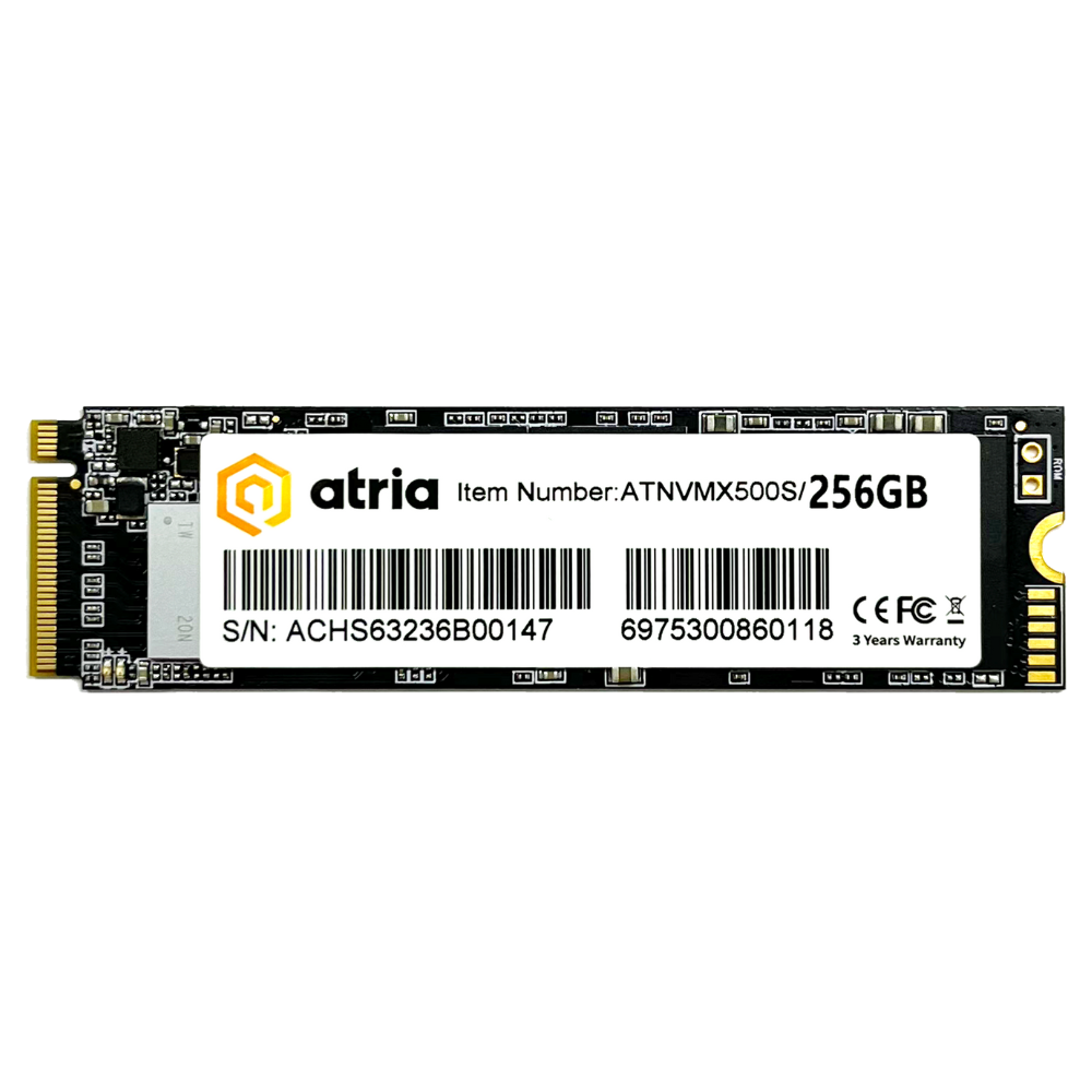 SSD-накопитель внутренний ATRIA 256GB X500S NVMe PCIe 3.0  NVMe (ATNVMX500S/256) - Фото 1