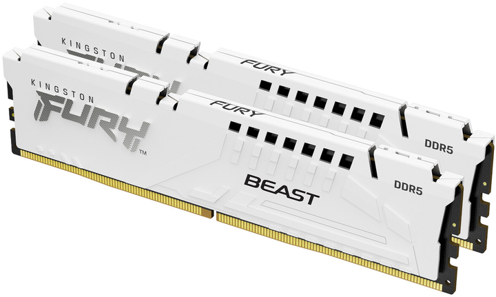 Память DDR Kingston FURY Beast EXPO 2х16GB 6800 DDR5 White (KF568C34BWEK2-32) - Фото 1