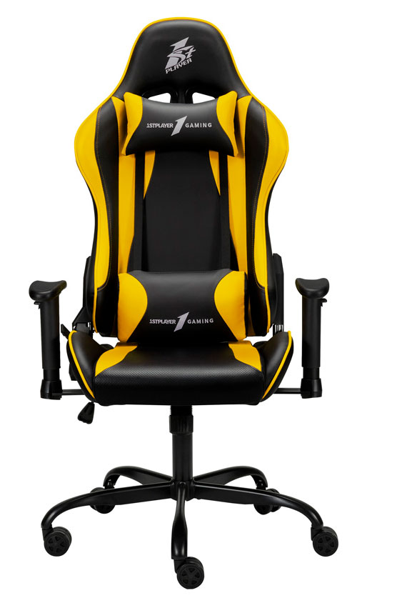 Кресло для геймеров 1stPlayer S01 Black-Yellow - Фото 1