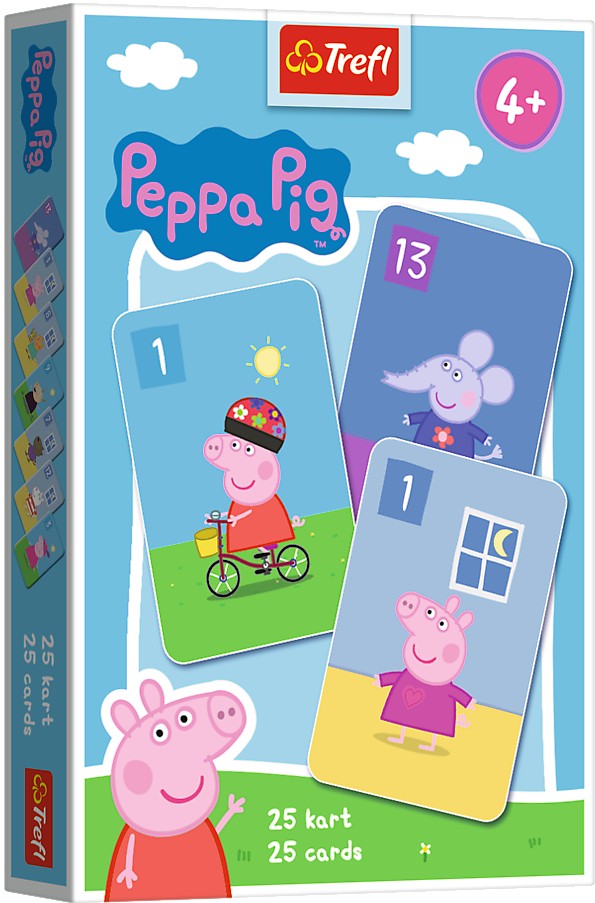 Настольная игра карточная (3-4 года) Trefl "Веселый поросенок 2" (25 карт) (8506) - Фото 1