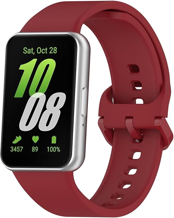 Ремешок для фитнес-браслета BeCover for Samsung Galaxy Fit 3 (20mm) Red (713199) - Фото 1
