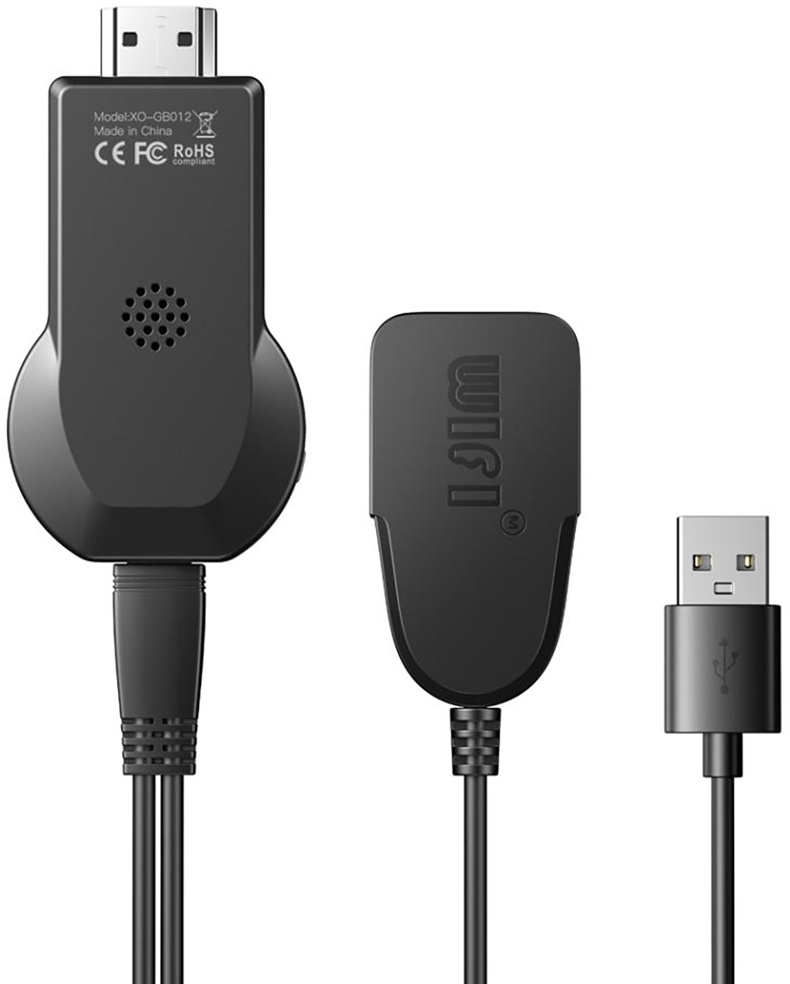 USB-адаптер сети WiFi XO GB012 HDMI - USB-A (M/M) Black (GB012.black) - Фото 1