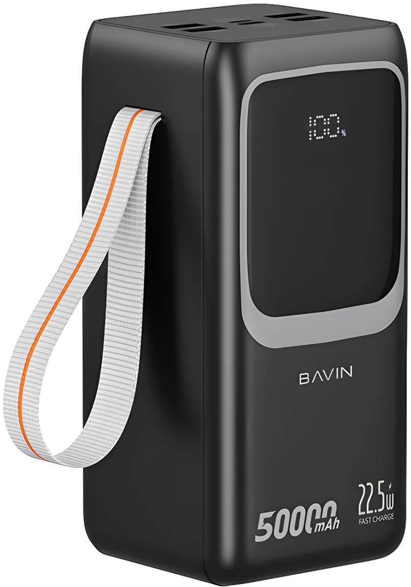 Батарея мобильная Bavin PC1032S 50000 mAh FAST CHARGING 22.5W Black (Y-PC1032S BK) - Фото 1