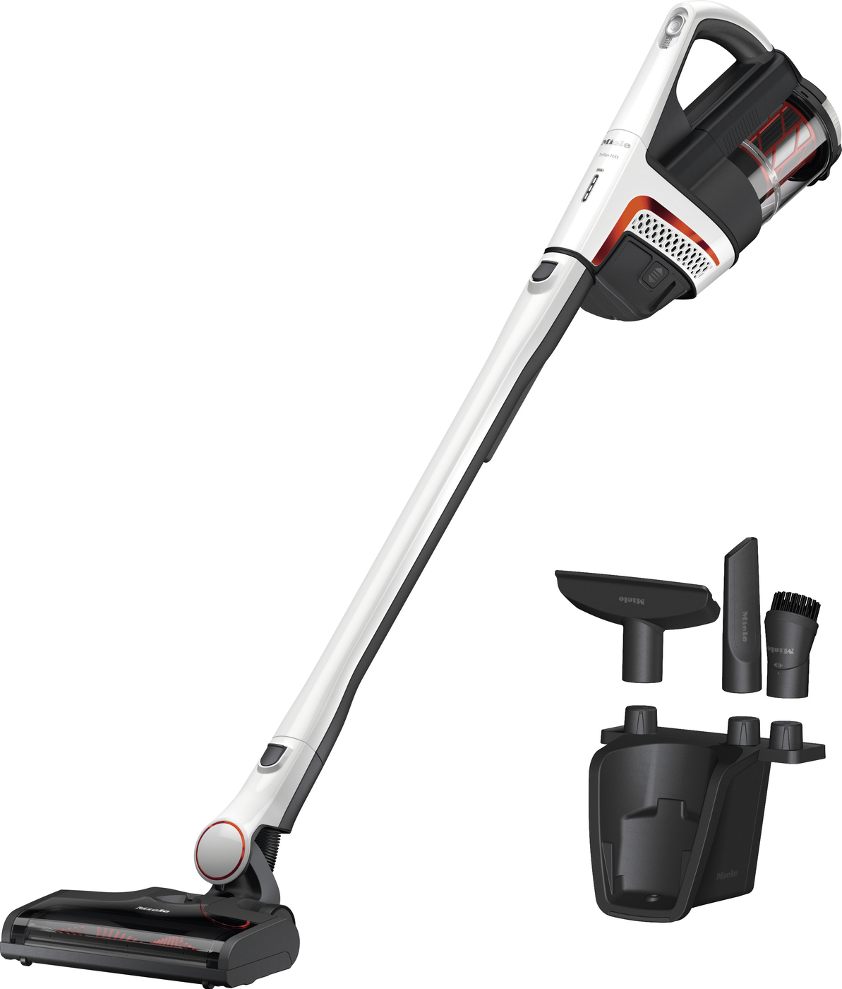 Пылесос ручной для дома Miele SMUL1 01 TRIFLEX HX1 Белый лотос/Красный - Фото 1