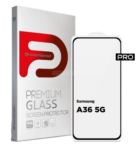 Защитное стекло для смартфона Armorstandart Pro for Samsung A36 5G Black (ARM82213) - Фото 1