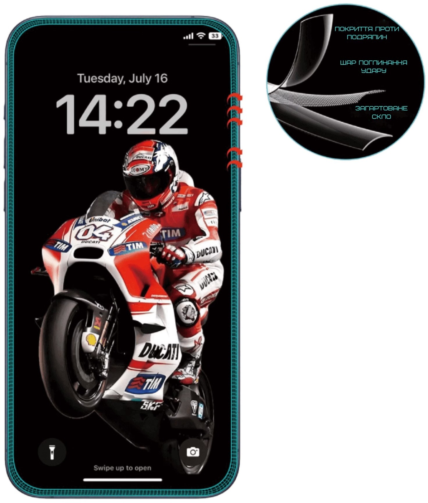 Захисне скло для смартфону Anank 2.5D Anti-Crack Glass for iPhone 16 Pro Max (2003210) - Фото 1